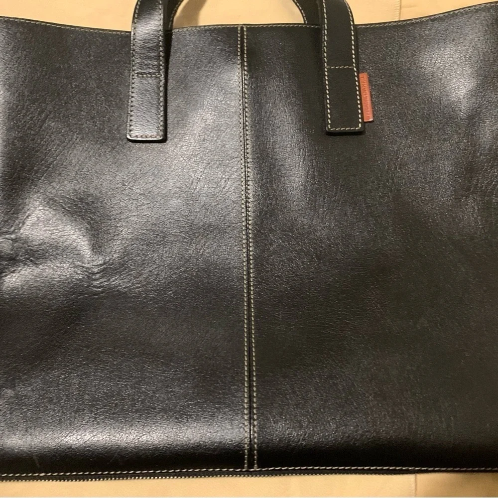 Frank Daniel Black Leather Men's Bag